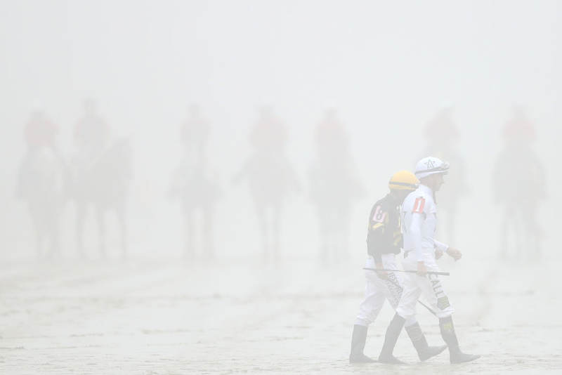 Illustration for article titled The Preakness Was A Foggy, Muddy, Wonderful Mess